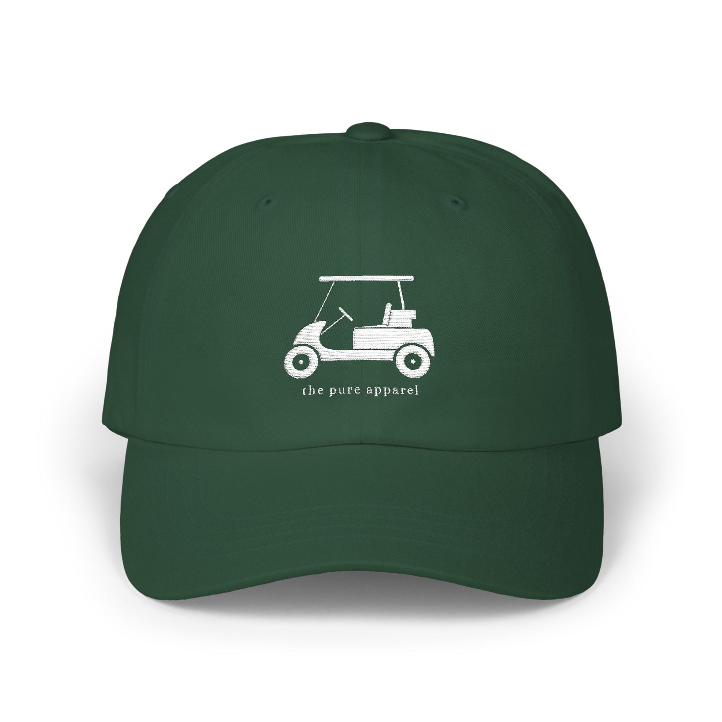 Classic Dad Cap with Embroidered Golf Cart Design, Casual Dad Hat, Perfect Gift for Father's Day, Summer Style Hat, Relaxed Fit Cap