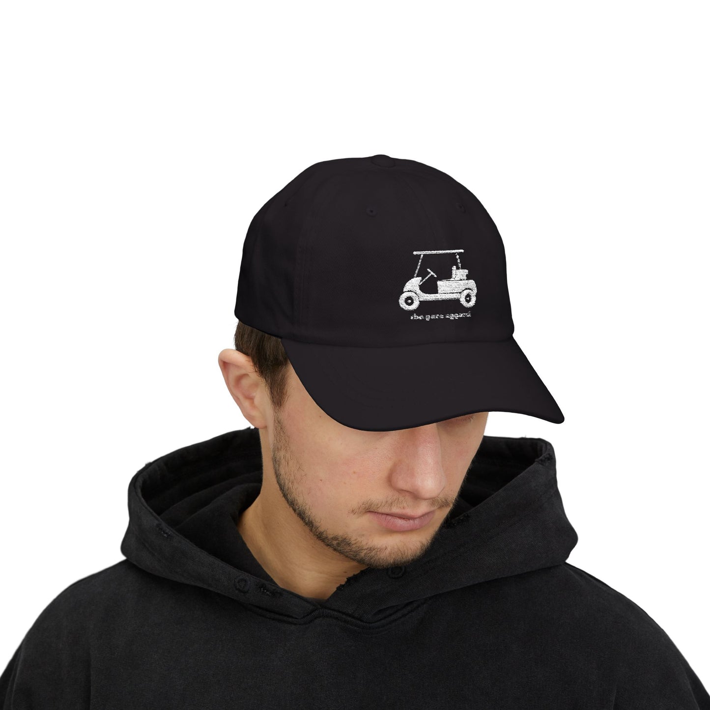 Classic Dad Cap with Embroidered Golf Cart Design, Casual Dad Hat, Perfect Gift for Father's Day, Summer Style Hat, Relaxed Fit Cap
