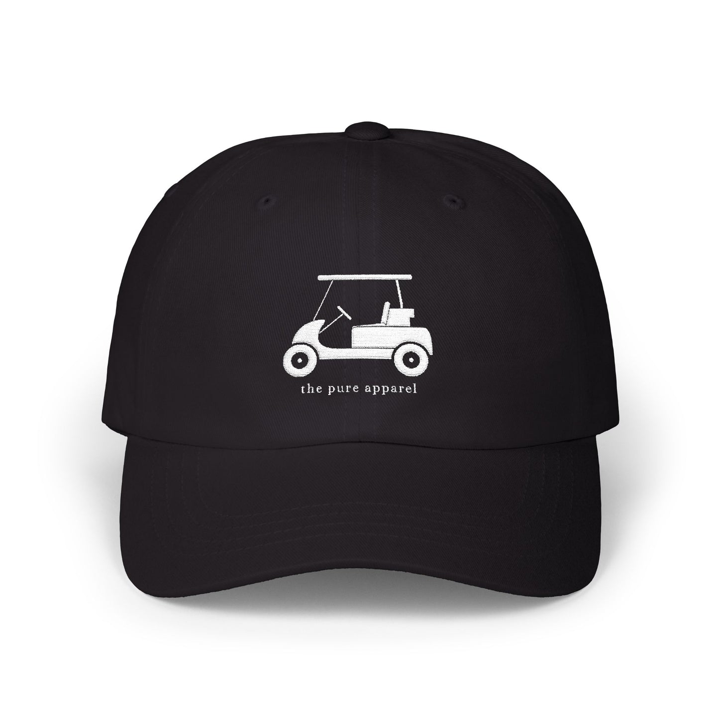 Classic Dad Cap with Embroidered Golf Cart Design, Casual Dad Hat, Perfect Gift for Father's Day, Summer Style Hat, Relaxed Fit Cap