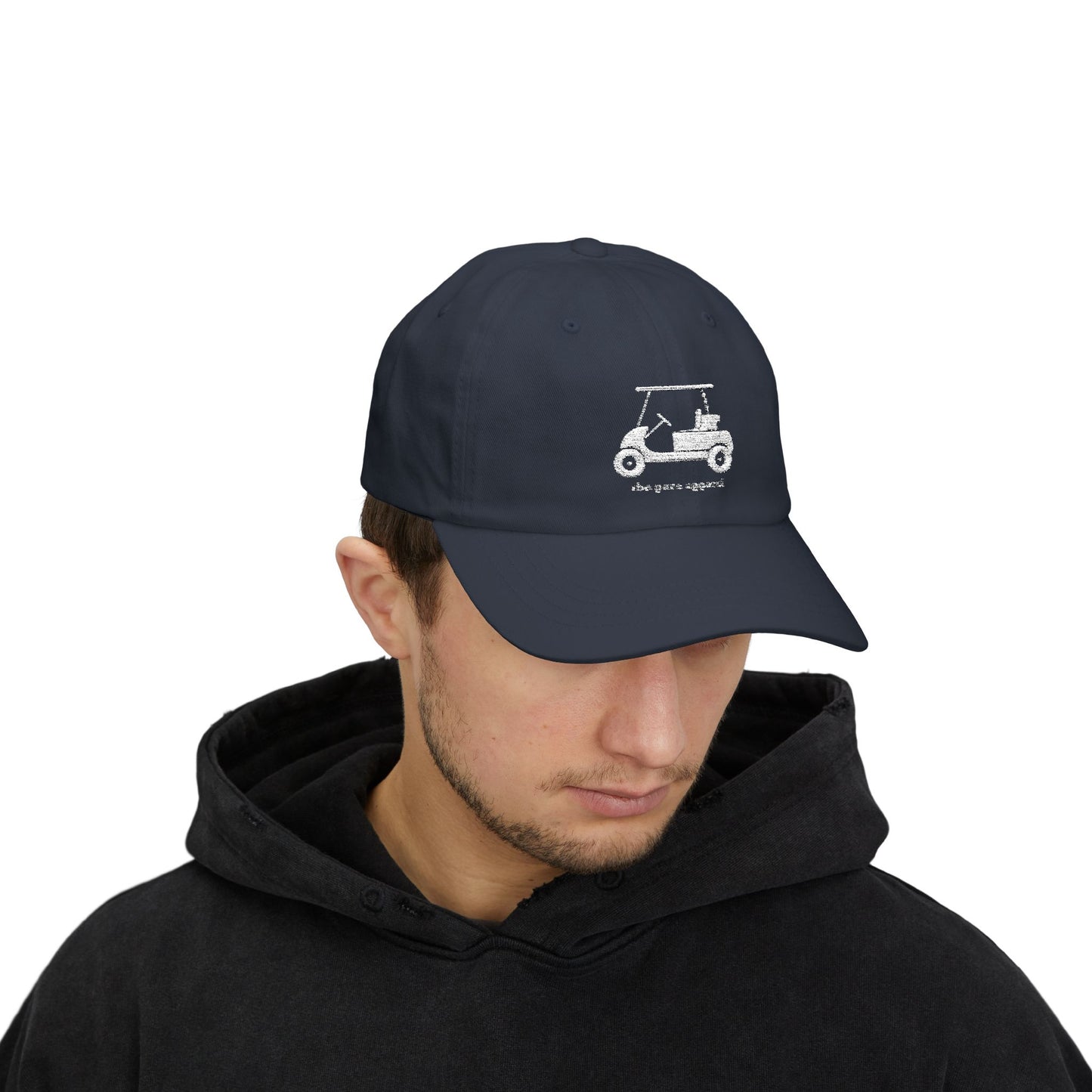 Classic Dad Cap with Embroidered Golf Cart Design, Casual Dad Hat, Perfect Gift for Father's Day, Summer Style Hat, Relaxed Fit Cap